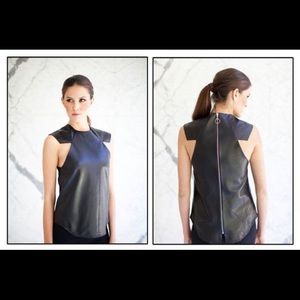 OOAK Talina Hermann Leather Tunic